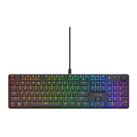 Teclado mechanisch Trust GXT 866 Torix QWERTZ LED Schwarz Kabelgebunden