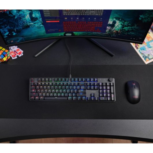 Teclado mechanisch Trust GXT 866 Torix QWERTZ LED Schwarz Kabelgebunden