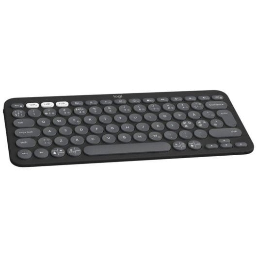 Teclado LOGITECH Pebble Keys 2 K380s Layout nórdico inalámbrico grafito multidispositivo