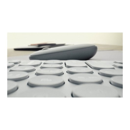 Teclado mini sem fio Logitech Pebble Keys 2 K380s Layout QWERTY Grafite