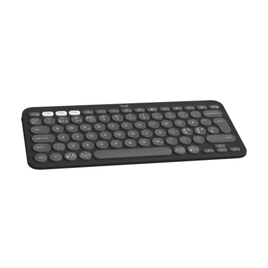 Teclado mini sem fio Logitech Pebble Keys 2 K380s Layout QWERTY Grafite