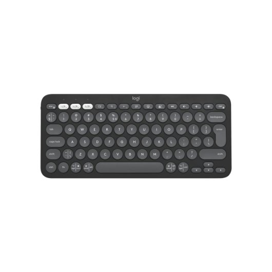 Teclado inalámbrico Logitech Pebble Keys 2 K380s Layout ES Switch tijera Grafito Bluetooth/RF