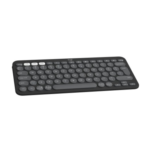 Teclado inalámbrico Logitech Pebble Keys 2 K380s Layout ES Switch tijera Grafito Bluetooth/RF