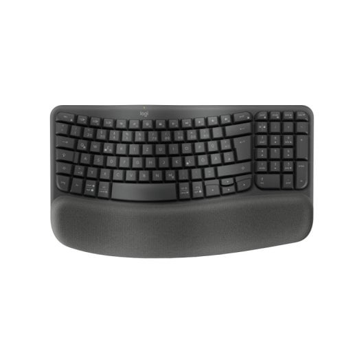 Teclado de membrana Logitech 920-012327 Layout QWERTZ Inalámbrico Bluetooth RF Wireless Grafito
