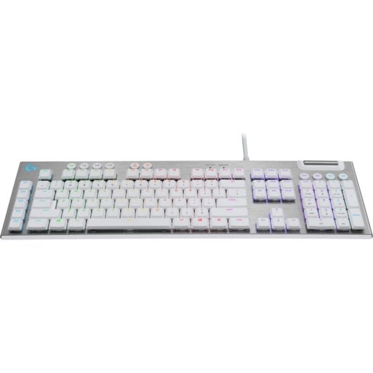 Clavier mécanique Logitech G 920-011356 AZERTY rétroéclairé en aluminium blanc