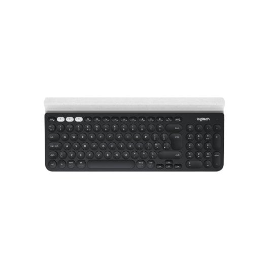 Teclado de membrana Logitech K780 Layout QWERTZ inalámbrico RF/Bluetooth gris blanco teclado numérico