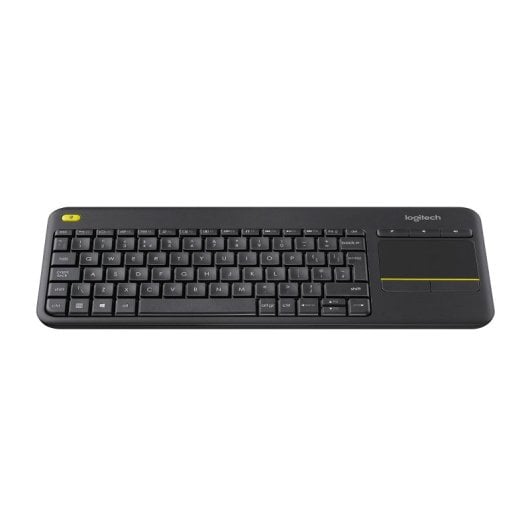 Teclado Mini Inalámbrico Logitech K400 Plus Layout QWERTZ Negro RF Wireless