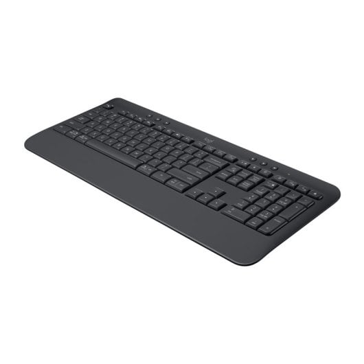 Teclado de membrana Logitech Signature K650 Layout QWERTZ inalámbrico Bluetooth grafito reposamuñecas