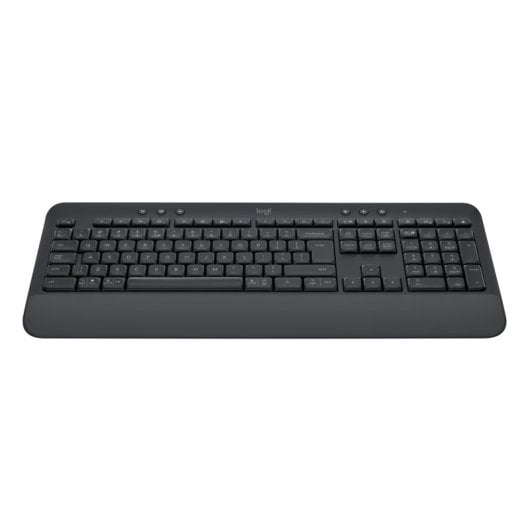 Teclado de membrana Logitech Signature K650 Layout QWERTZ inalámbrico Bluetooth grafito reposamuñecas
