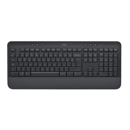 Teclado de membrana Logitech Signature K650 Layout QWERTZ inalámbrico Bluetooth grafito reposamuñecas