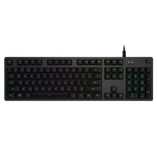 Teclado mecánico Logitech G 920-009346 Layout AZERTY retroiluminado LED RGB carbono