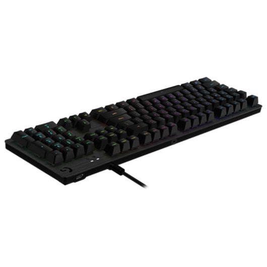 Teclado mecánico Logitech G 920-009346 Layout AZERTY retroiluminado LED RGB carbono