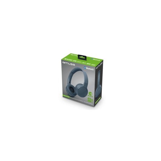 Auricolari Muse wireless Bluetooth con microfono, 45h autonomia, colore blu