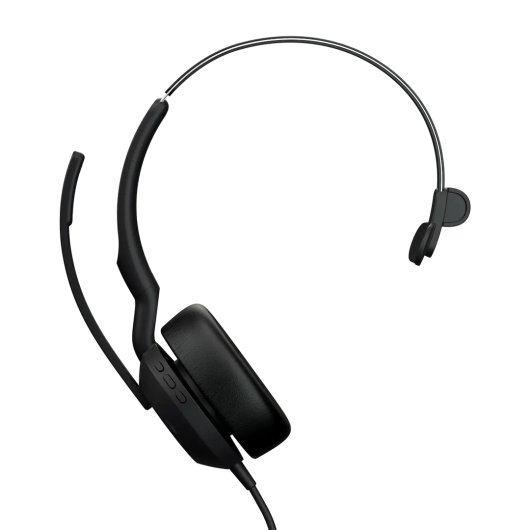 Auriculares Jabra con cable USB-C/USB-A, Cancelación de Ruido Activa y Micrófono Negro
