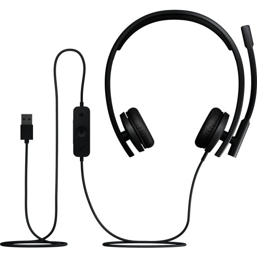 Casque Logitech H570e filaire avec Microphone et Réduction de Bruit, Noir