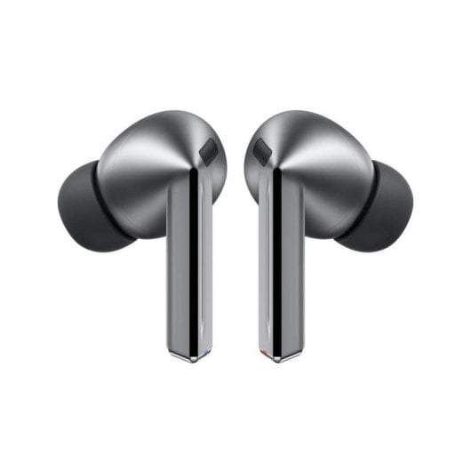 Galaxy Buds3 Pro In-Ear Kopfhörer kabellos Bluetooth mit Aktiver Geräuschunterdrückung, Mikrofon, IP57, Silber