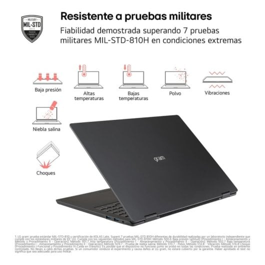 Portátil LG Gram 15Z80T-G.AS58B 15" AMD Ryzen AI 5 340 16GB 1TB SSD Radeon 840M Windows 11 Home