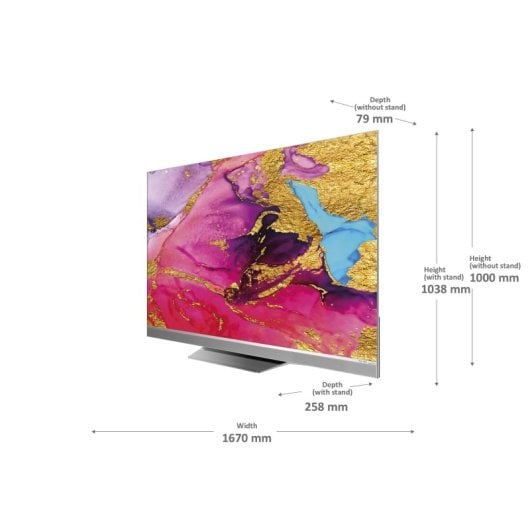 TV Haier QLED H75M95EUX 75? 4K UHD Quantum Dot Mini LED Bezeless Dolby Audio