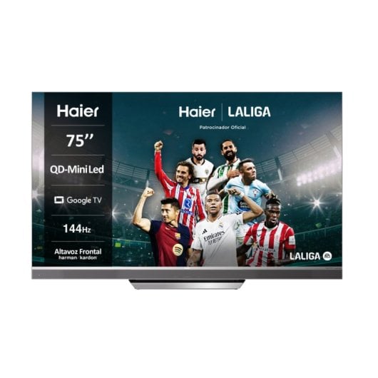 TV Haier QLED H75M95EUX 75? 4K UHD Quantum Dot Mini LED Bezeless Dolby Audio