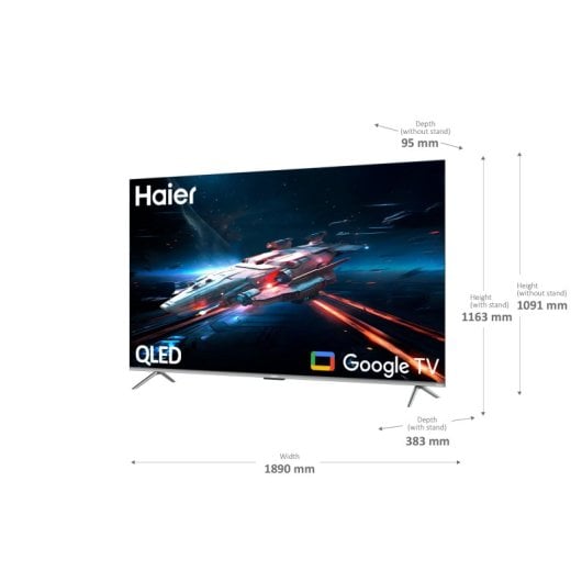 TV Haier QLED H85Q800UX 85? 4K Quantum Dot Gaming 120Hz Dolby Vision Google TV