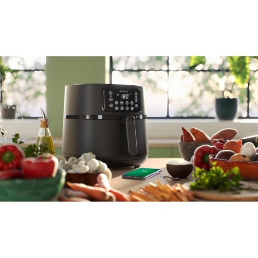 Freidora de aire Philips HD9285/90 XXL 7.2L 2000W Digital Conectada Rapid Air