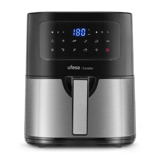 Freidora de aire Ufesa Condor Inox 4.5L 1600W con 10 programas y control digital