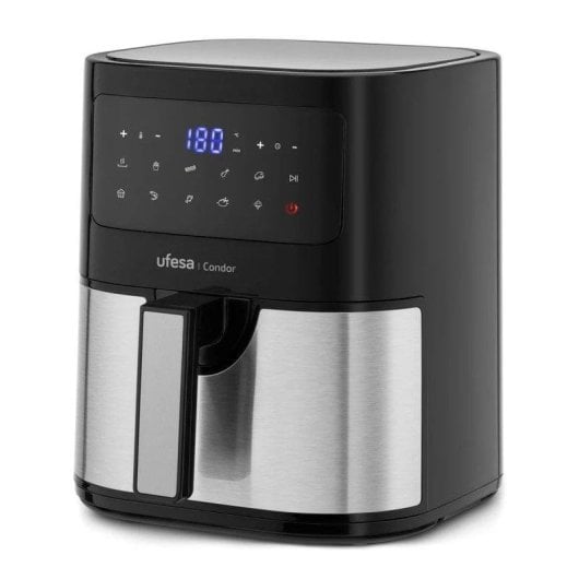 Fritadeira de Ar Ufesa Condor Inox 4.5L 1600W 10 programas e painel digital
