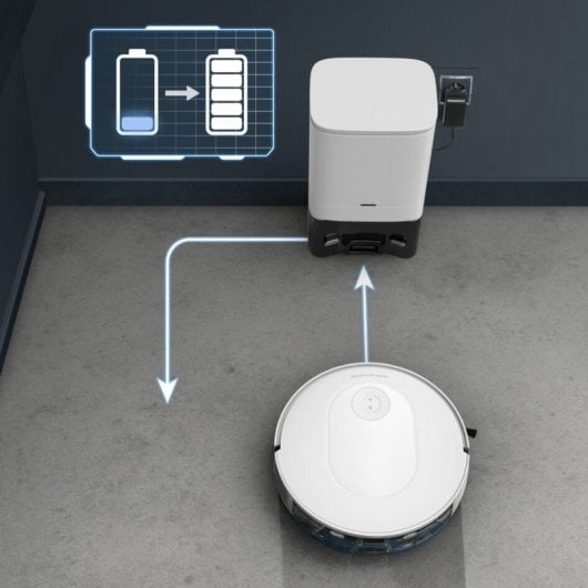 Robot Aspirador Rowenta X-Plorer RR8497 con fregado, navegación láser y base de autovaciado