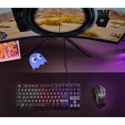 Ratón Trust inalámbrico 4800 DPI RGB ultraligero recargable 6 botones