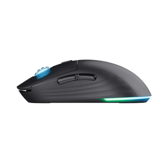 Ratón Trust inalámbrico 25600 DPI RGB 6 botones recargable teflón programable