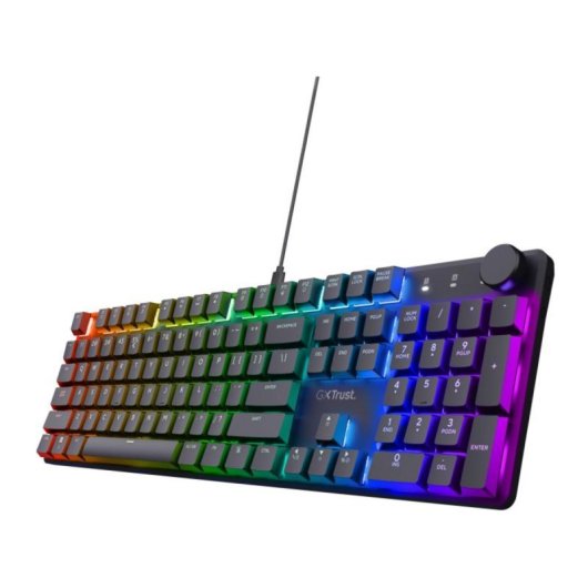 Mechanische Tastatur Trust GXT 866 Torix RGB LED USB Gaming Schwarz