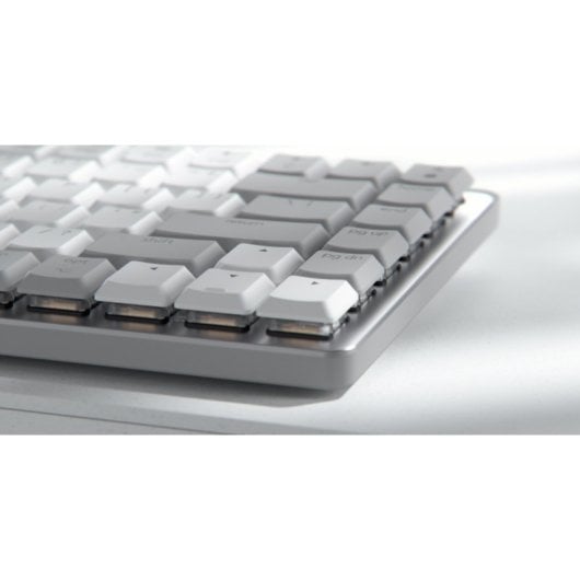 Mechanische Tastatur Logitech MX Mechanical Mini Mac Layout DE Bluetooth LED Grau Weiß