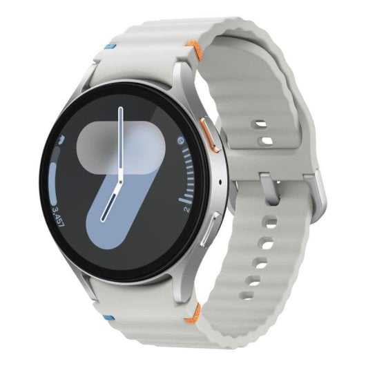 Samsung Galaxy Watch7 Bluetooth GPS 44mm AMOLED Argent M/L Étanche IP68 SpO2 Pulsomètre