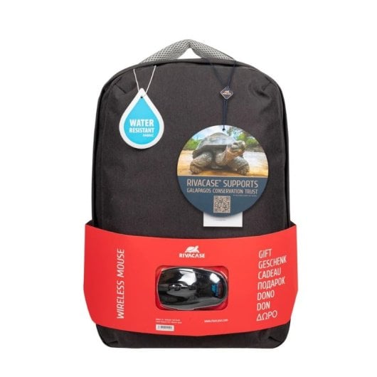 Mochila Rivacase 7563 Prater 15.6? Tejido Hidrógugo + Ratón Inalámbrico 2,4 GHz