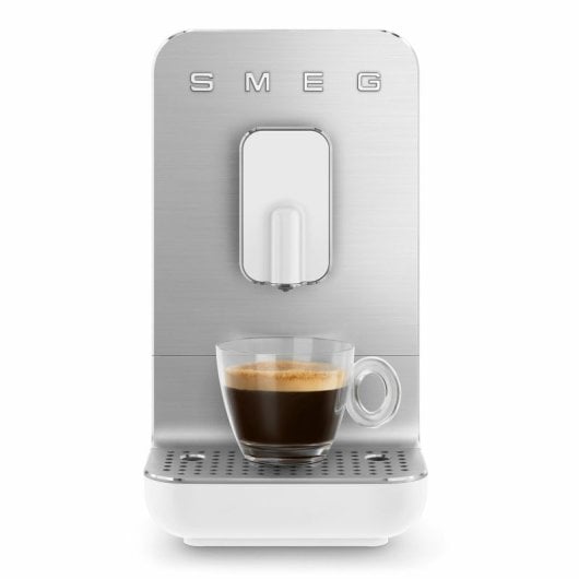 Cafetera superautomática SMEG BCC11WHMEU 1,4L 19 bar con molinillo integrado blanco/gris