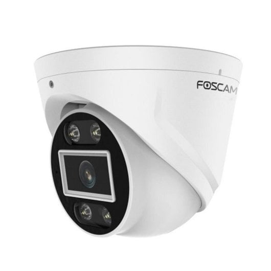 Cámara domo Foscam T5EP 5MP PoE exterior con focos automáticos, sirena y detección avanzada