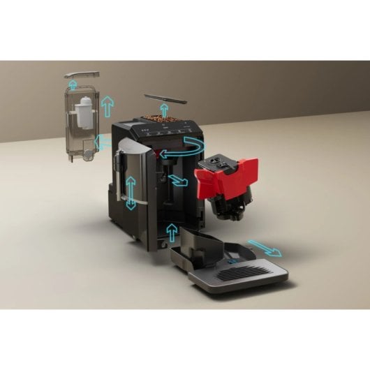 Cafetera Automática Siemens EQ.300 TF301E19 1.4L 15 bares molinillo integrado LCD Negro