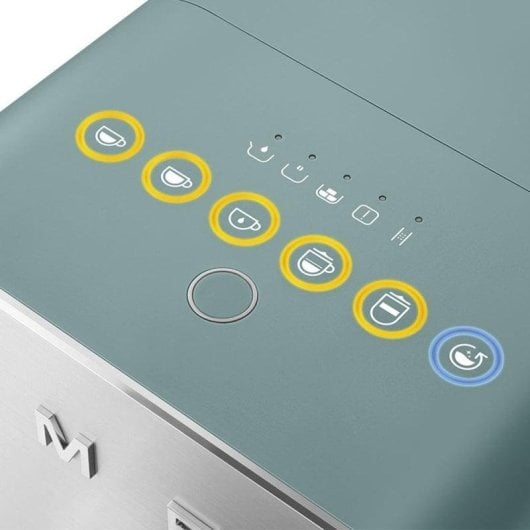 Cafetière expresso automatique Smeg BCC13EGMEU 1,4 L 19 Bars broyeur chauffetasses verte