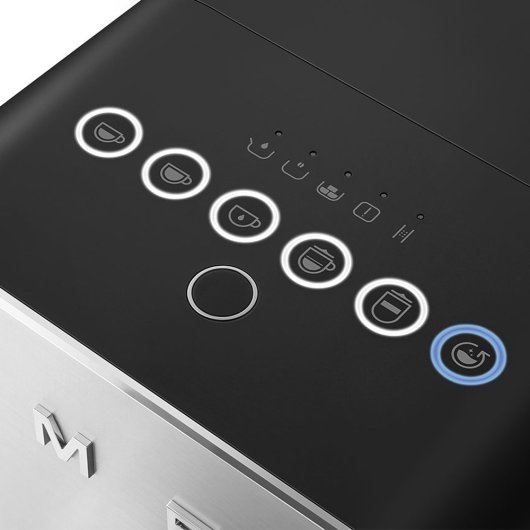 Cafetera Superautomática SMEG BCC13BLMEU 1,4L 19 bar mit integriertem Milchaufschäumer Schwarz
