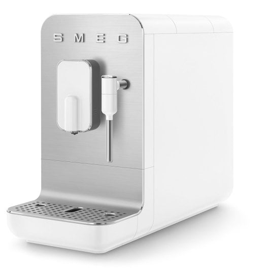 Cafetera Automática Smeg BCC12WHMEU 1,4L 19 bar con molinillo y vaporizador integrado