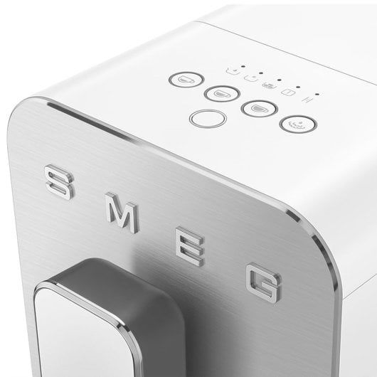 Cafetera Automática Smeg BCC12WHMEU 1,4L 19 bar con molinillo y vaporizador integrado