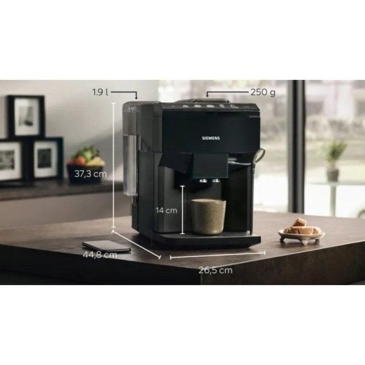 Cafetière robot café Siemens EQ.500 TP511R09 1,9L 15 bars écran TFT broyeur céramique