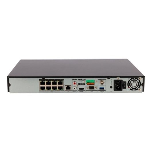 Gravador NVR Hikvision DS-7608NXI-I2/8P/S(E) 8 Canais 4K PoE AcuSense AI Preto