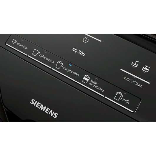 Cafeteira Superautomática Siemens EQ.300 TI35A209RW 1.4L 15 bar Preto com Moinho Cerâmico