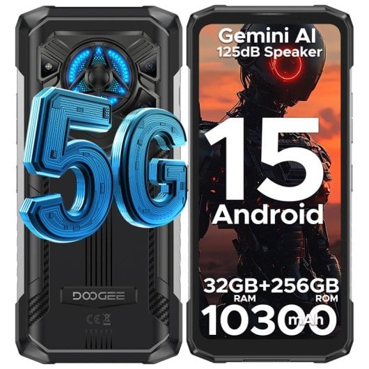 Smartphone Doogee Blade 20 Play 32GB RAM 256GB 5G Lautsprecher 125dB Android 15