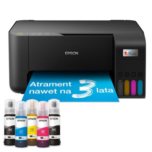 Imprimante Multifonction Inkjets Wi-Fi Epson EcoTank L3230 avec Impression Couleur