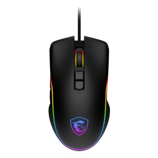 Ratón MSI Forge con cable 7200 DPI RGB para zurdos y derechos
