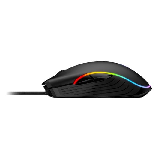 Ratón MSI Forge con cable 7200 DPI RGB para zurdos y derechos