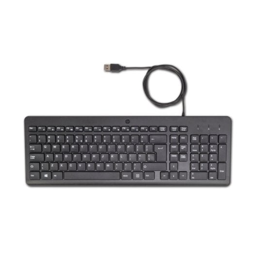 Teclado mecánico HP 150 Layout QWERTY tamaño completo USB negro