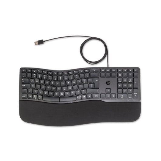Teclado de membrana HP 480 Comfort Layout ES con teclas programables y ángulo ajustable